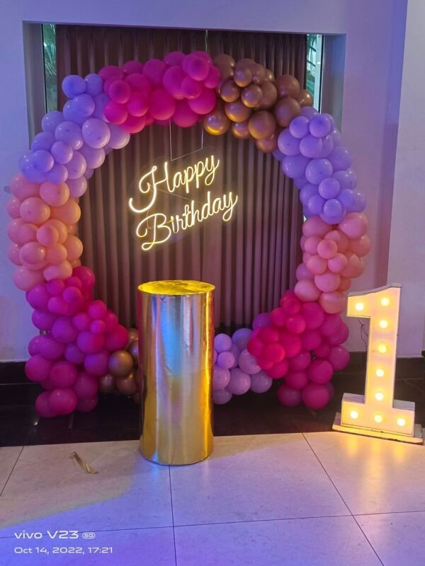 Neon & Sequin Wall Birthday Garland #25